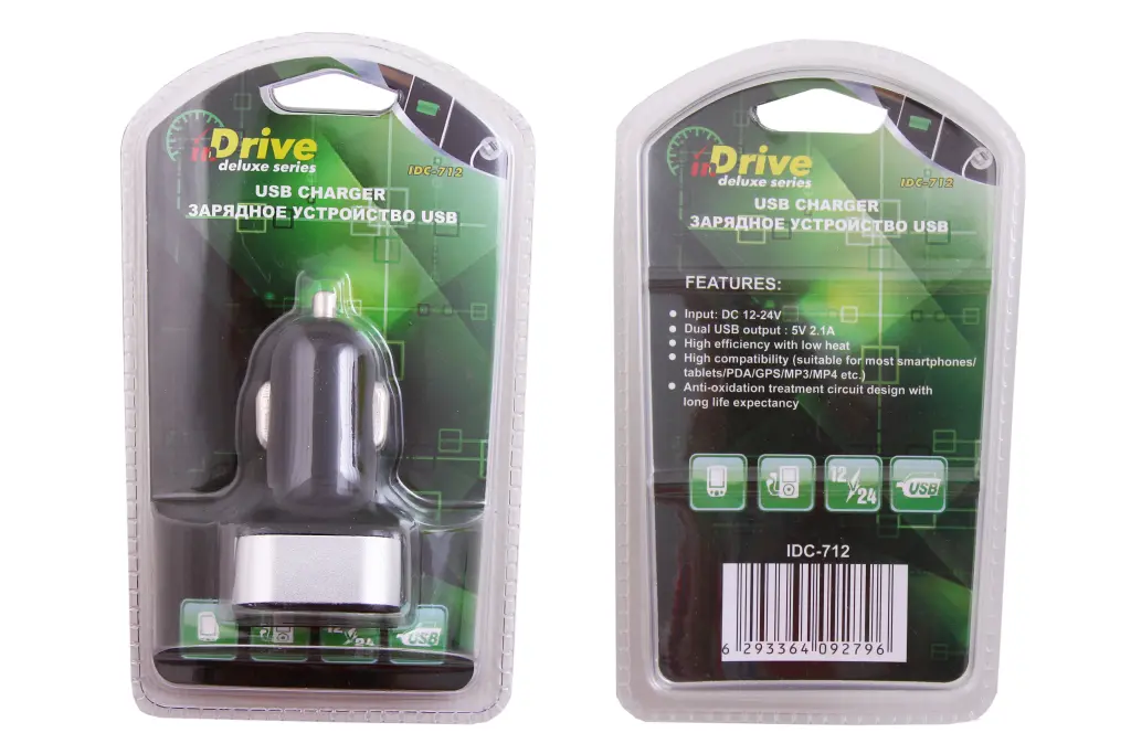 зарядка в прикуриватель 2USB 2.1A 