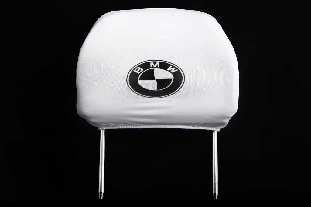 чехлы на подголовники белые BMW. Photo 2