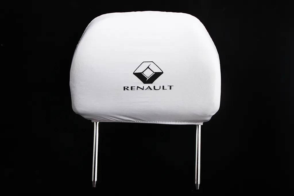 чехлы на подголовники белые Renault. Photo 2