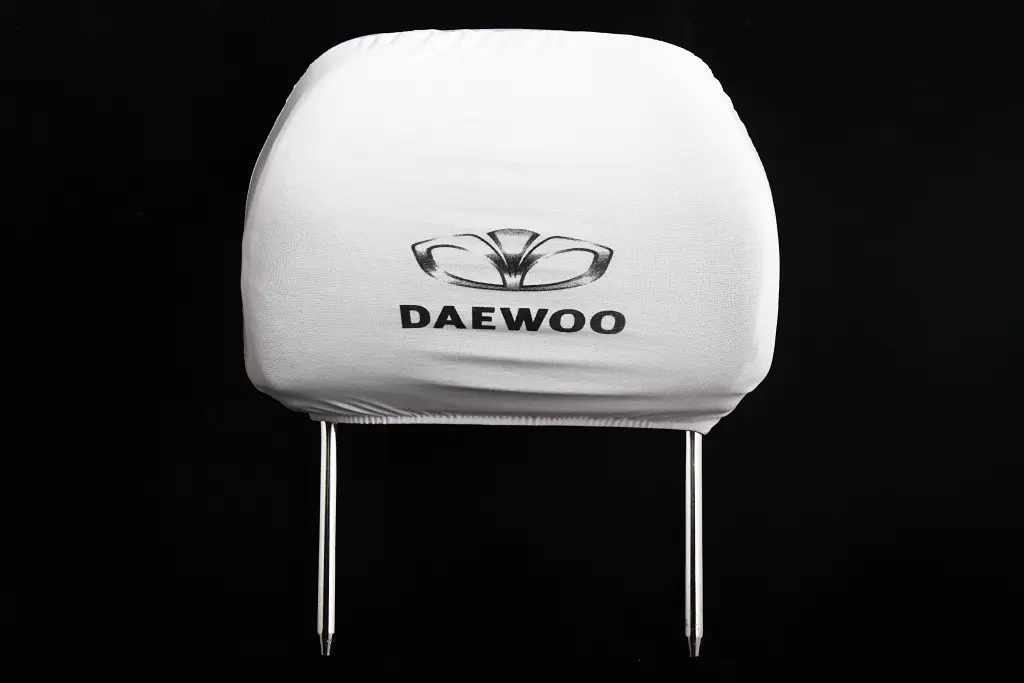 чехлы на подголовники белые Daewoo. Photo 2