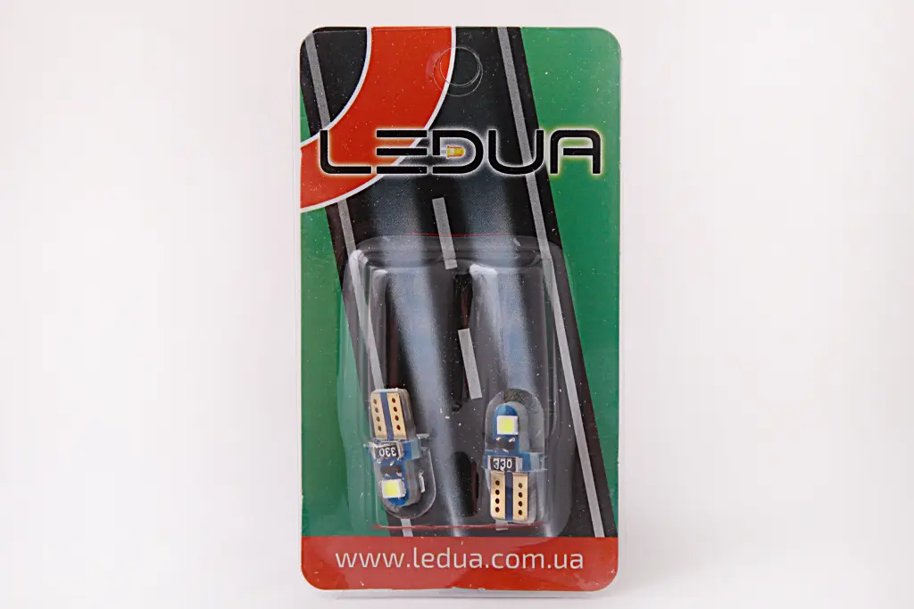 лампа диодная 12В безцок. T10 2-SMD 3030 силикон 