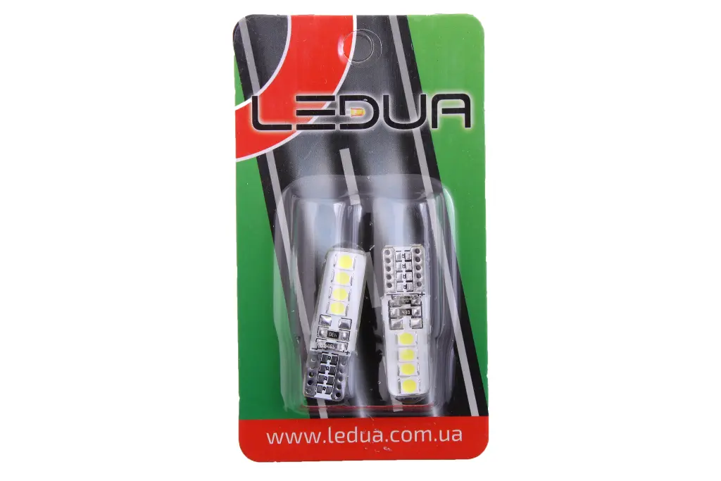 лампа диодная 12В безцок. T10 8-SMD 3030 силикон 
