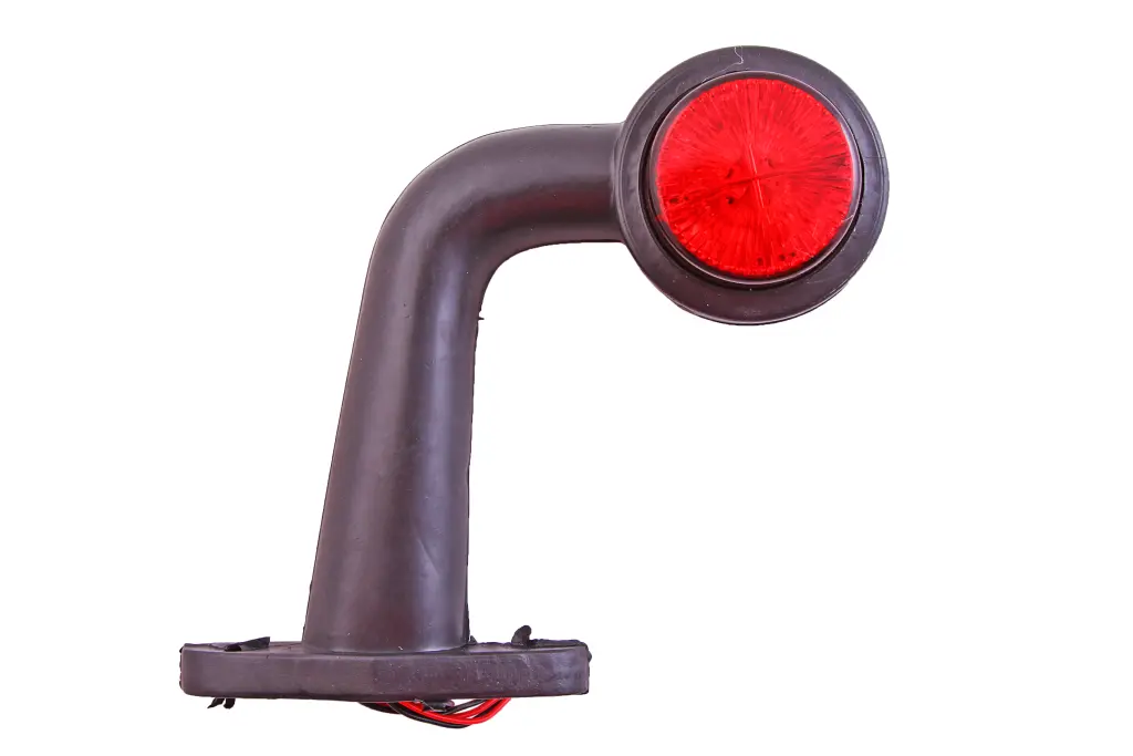 ліхтар габаритний бічний кривий 16см LED червоний/білий
