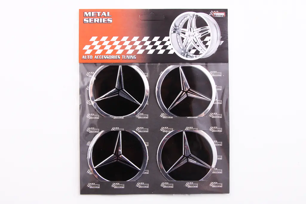 наклейка на ковпак 60мм Mercedes-Benz (4 шт.). Photo 2