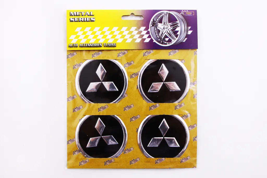 наклейка на ковпак 60мм Mitsubishi (4 шт.)