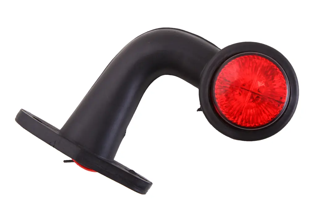 фонарь габаритный боковой кривой 13см LED красный/белый