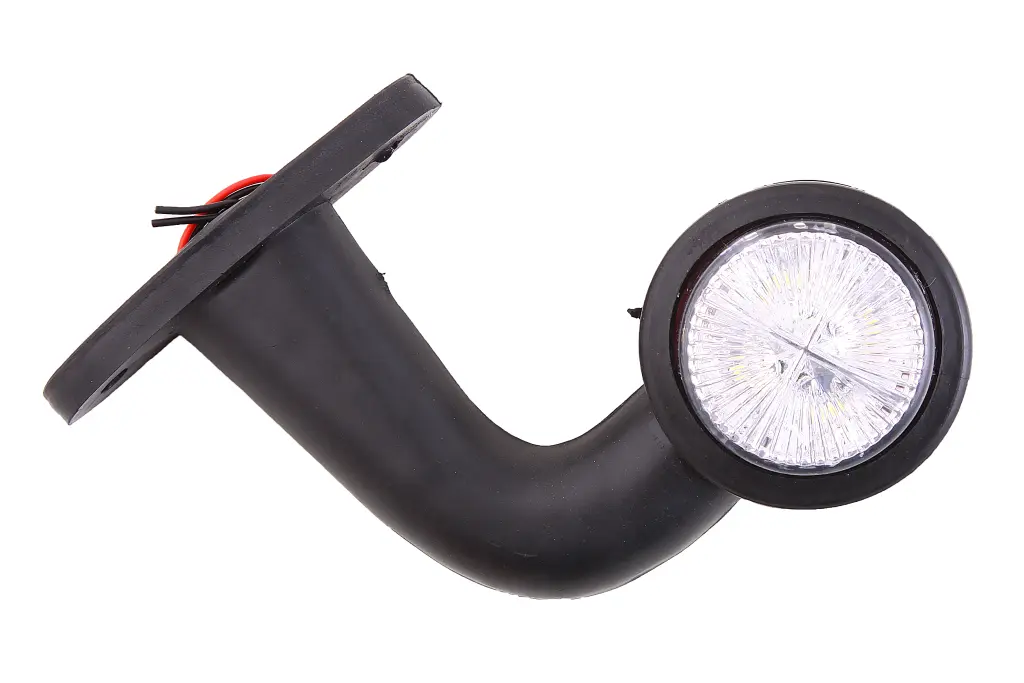 ліхтар габаритний бічний кривий 13см LED червоний/білий. Photo 3