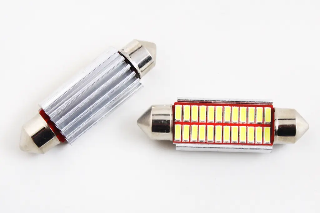 лампа діодна 12В салону 41мм 24-SMD 3014 CAN з радіатором 