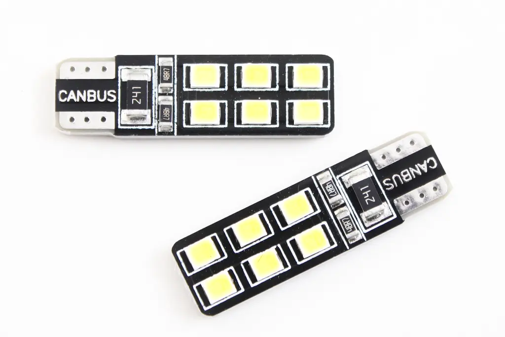 лампа діодна 12В безцок. T10 12-SMD 2835 CAN 