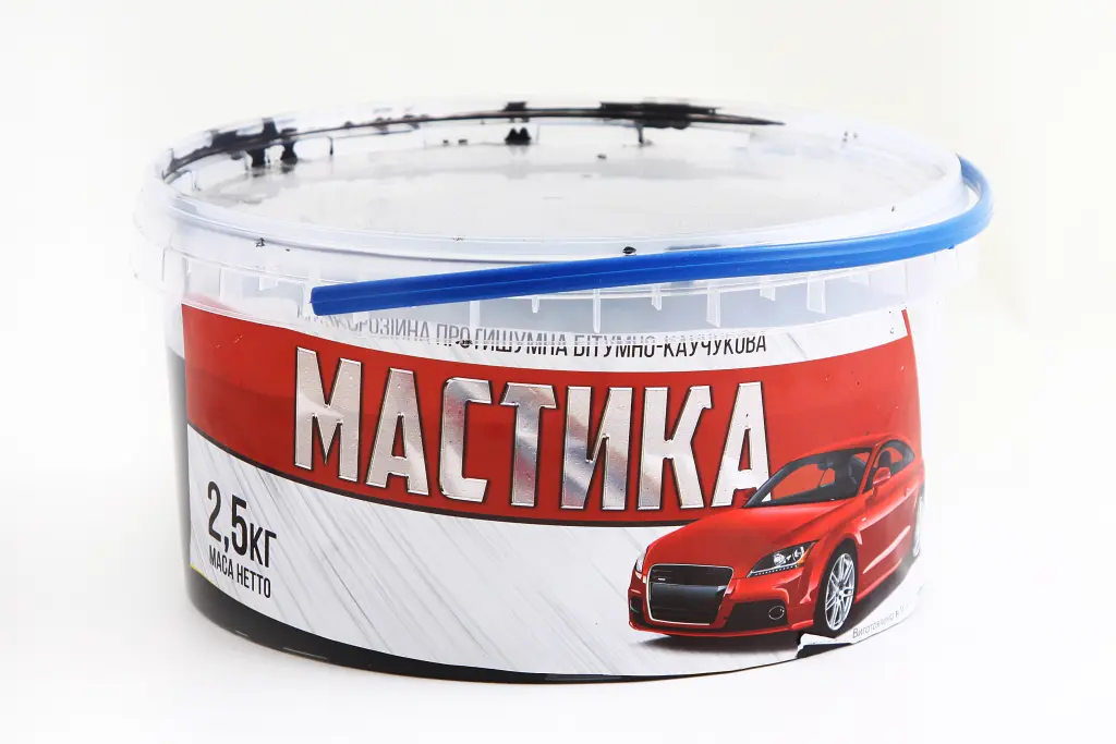 мастика каучуково-битумная 2.5кг пластм. ведро