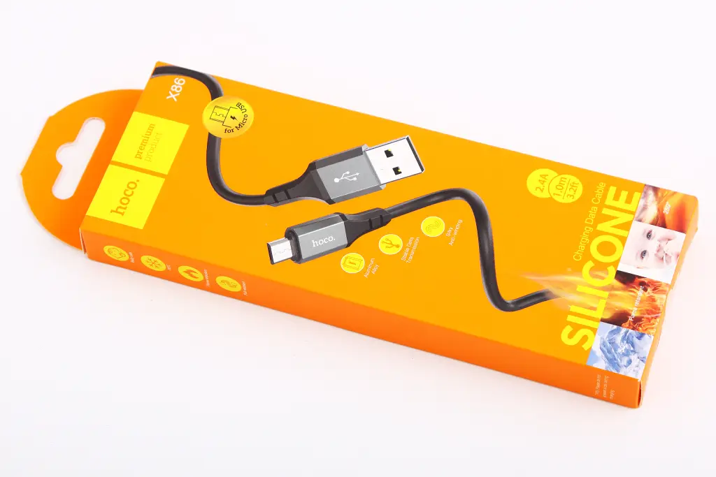 кабель USB - microUSB 2.4A 1.0м 
