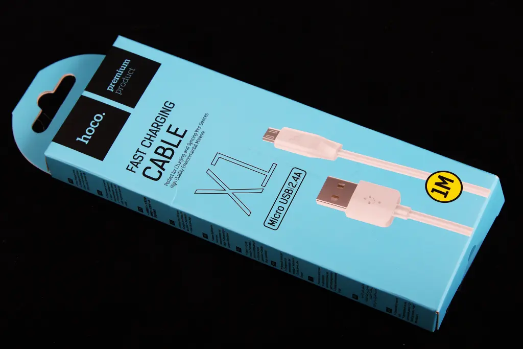 кабель USB - microUSB 2.4A 1.0м 