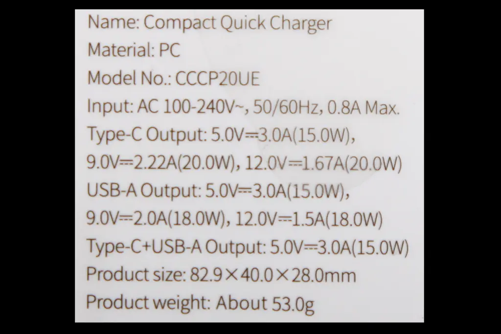 зарядка 220В 1USB/1Type-C QC 20 Вт 