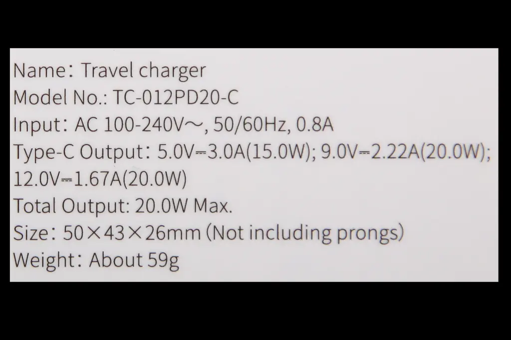 зарядка 220В 1Type-C QC 20 Вт 