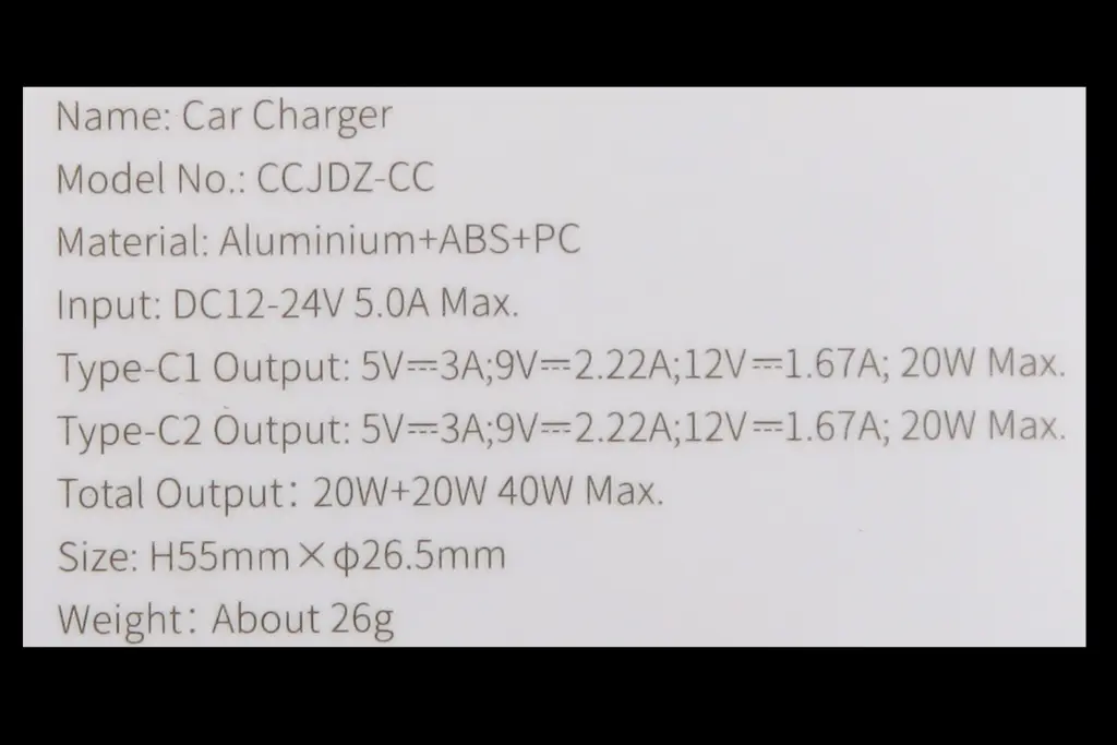зарядка в прикуриватель 2Type-C QC 40Вт 
