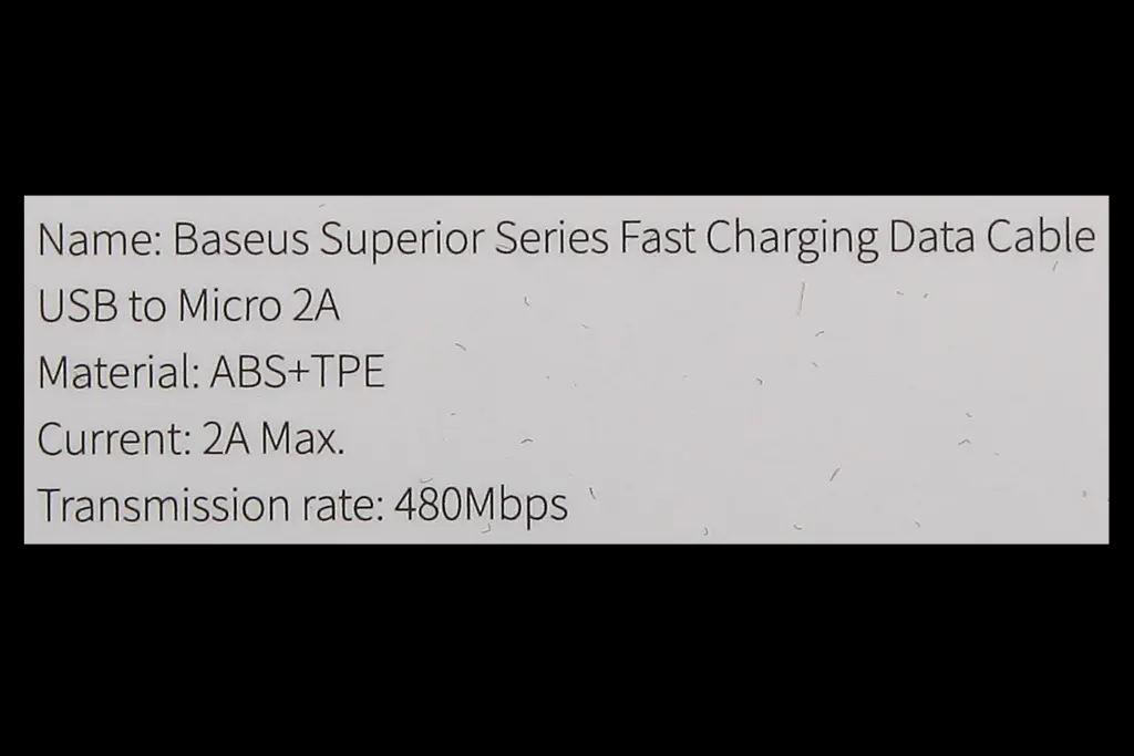 кабель USB - microUSB 2.0A 1.0м 