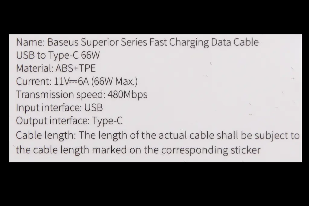 кабель USB - Type-C 66 Вт 2.0м 