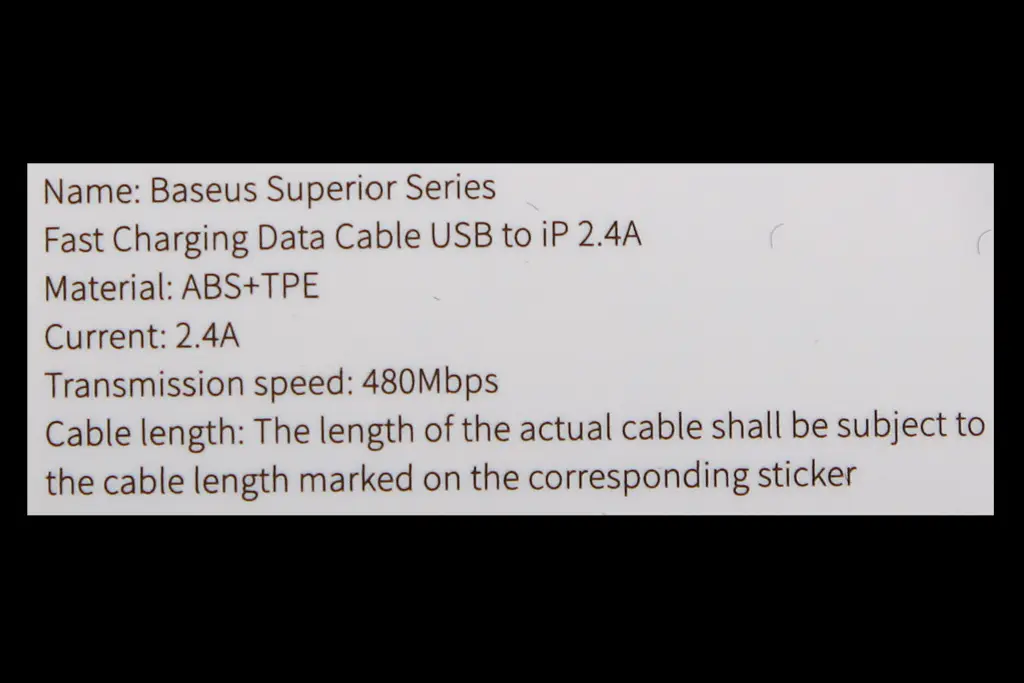 кабель USB - iPhone 2.4А 1.0м 