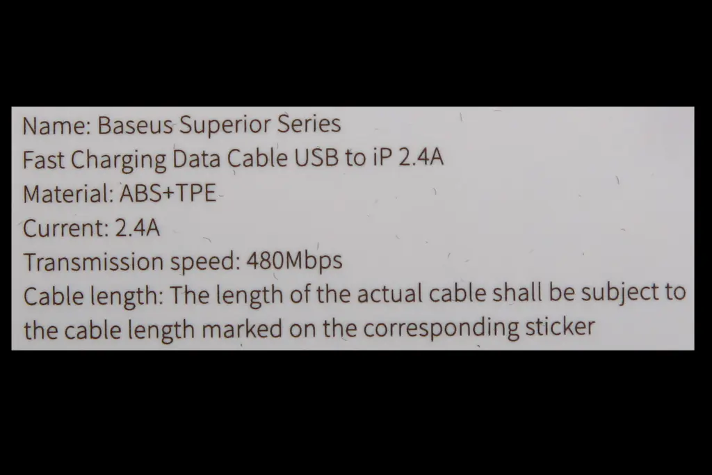 кабель USB - iPhone 2.4А 1.0м 