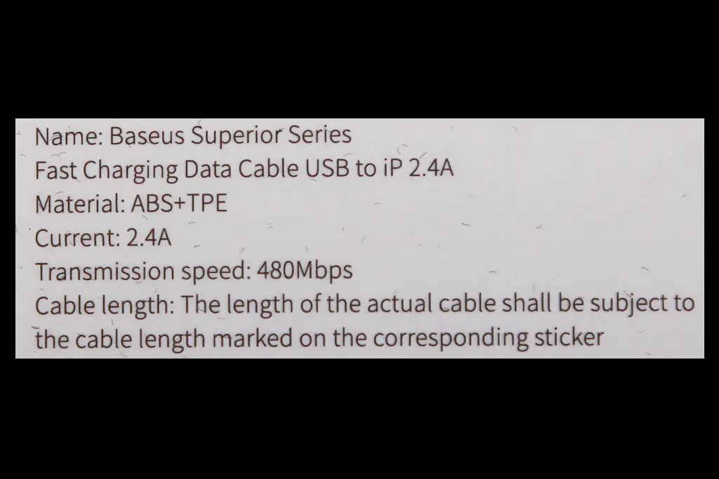 кабель USB - iPhone 2.4А 2.0м 