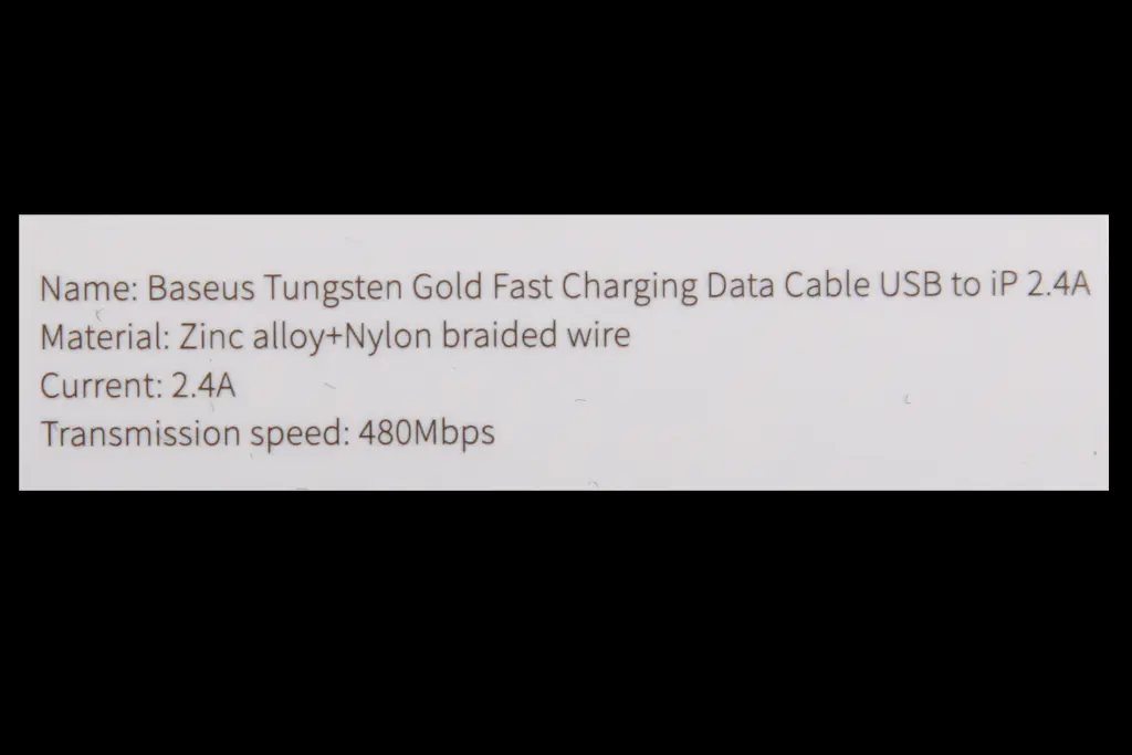 кабель USB - iPhone 2.4A 2.0м 