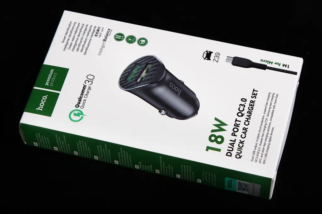 зарядка в прикуриватель 2USB QC 18Вт 