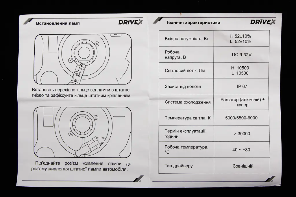 лампа диодная H7 12-24В 12000лм/6000К/52Вт/CSP3570 