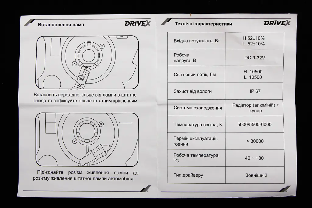 лампа диодная H4 12-24В 12000лм/6000К/52Вт/CSP3570 
