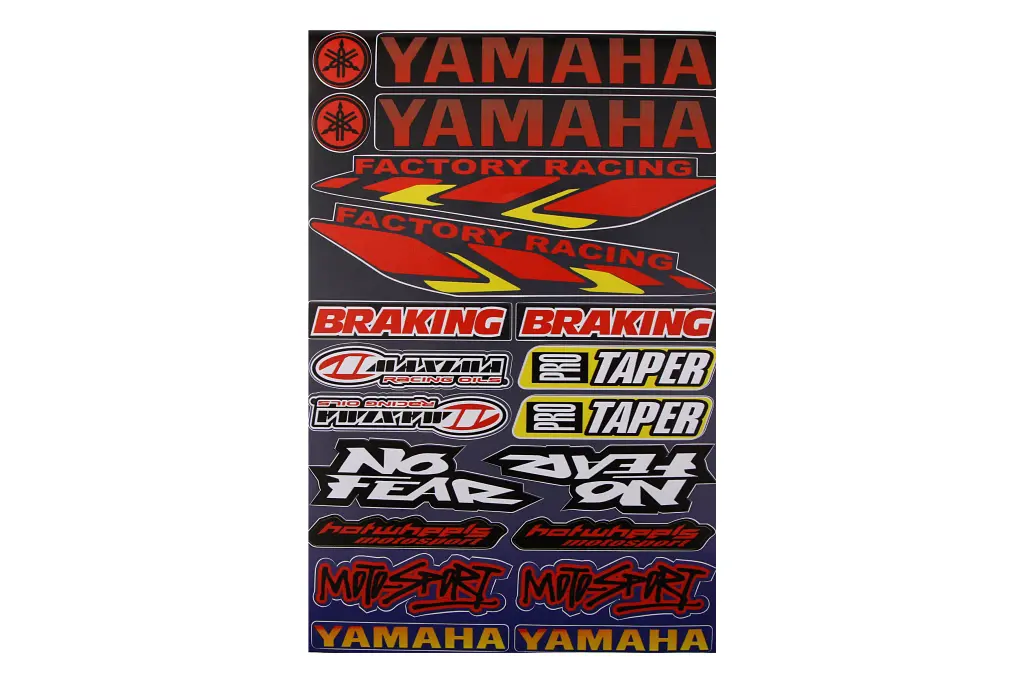 наклейка Набор на мопед Yamaha, Factory Racing, Braking, Maxima, MotoSport, Taper