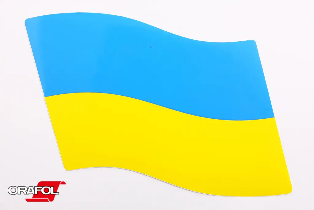 наклейка Прапор України майорить 14*24см
