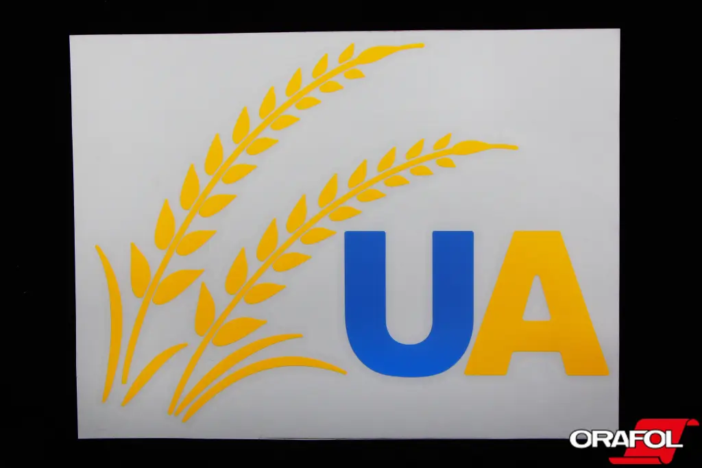 наклейка Прапор України плотер Колосок 