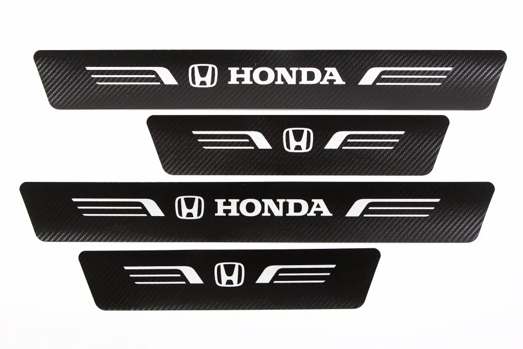 наклейка на пороги Honda чорний карбон 