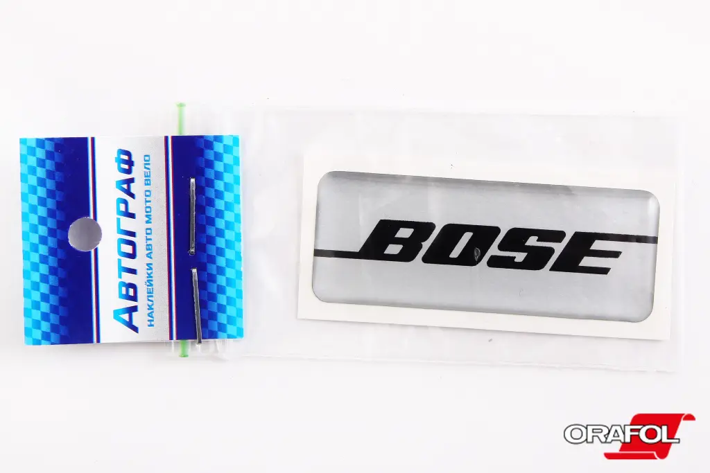 наклейка Эмблема силикон Bose 2*6см 