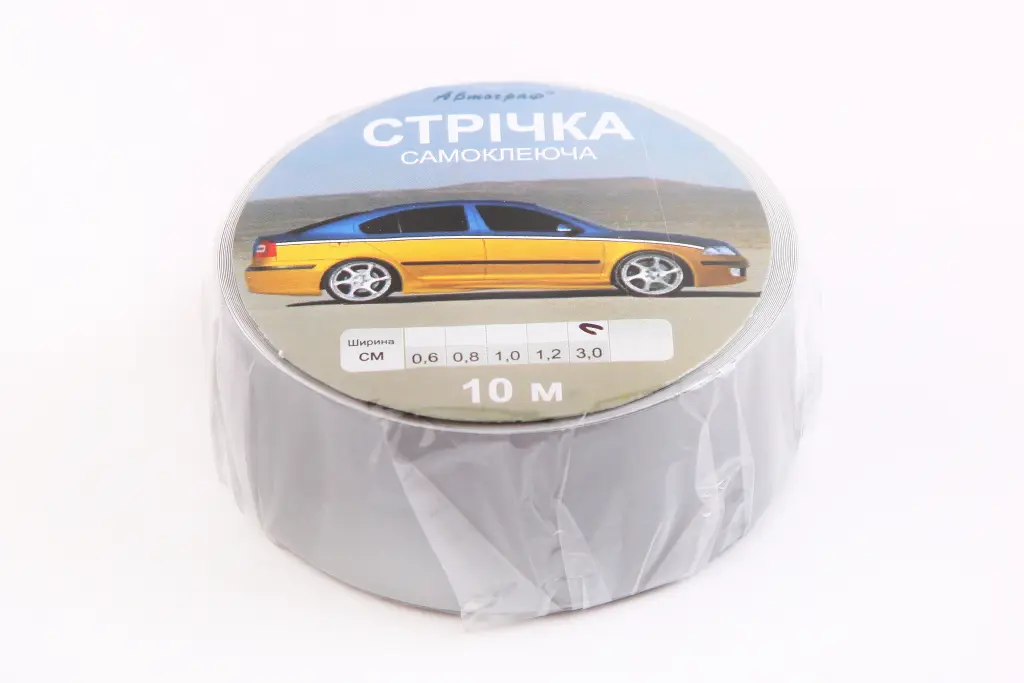 наклейка стрічка 10м срібл. 3.0см 