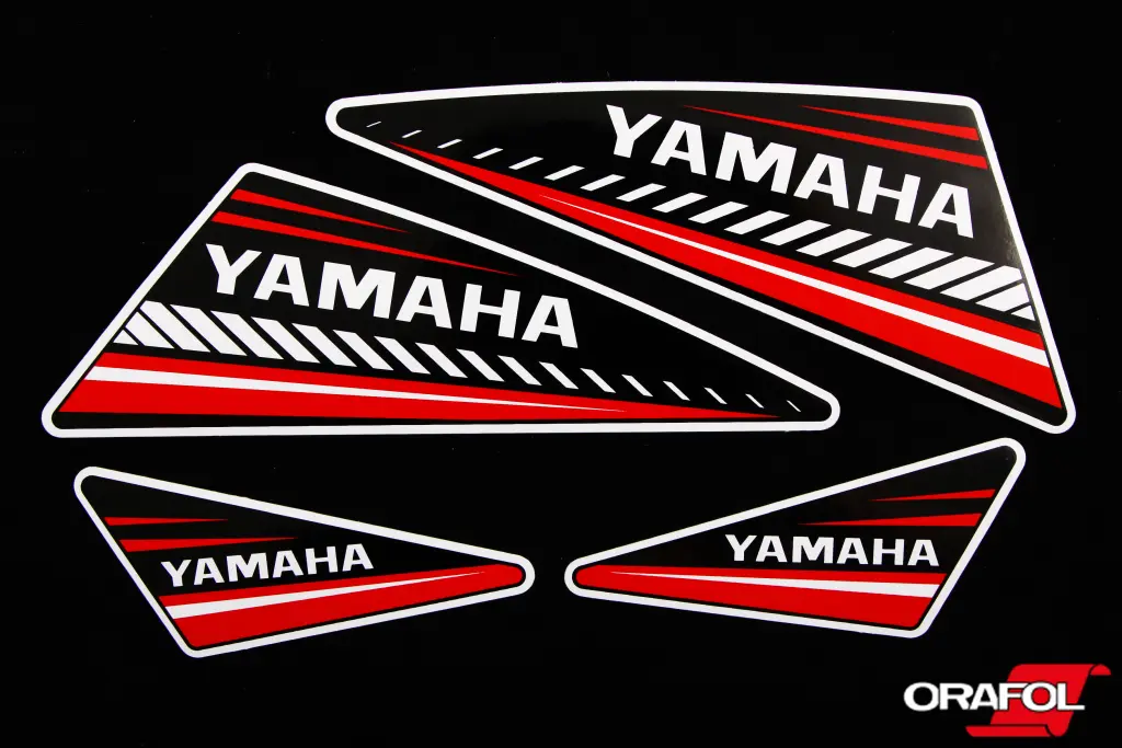наклейка Мото Yamaha 5*10/7*19см (4 шт.)