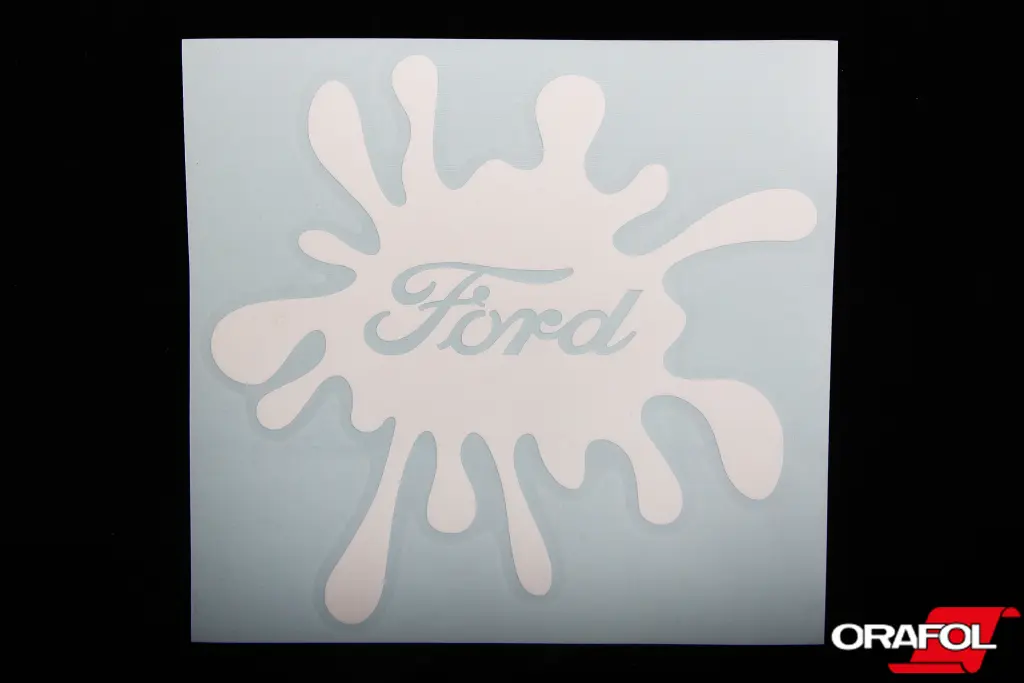 наклейка Пляма плотер біла Ford 12*11см