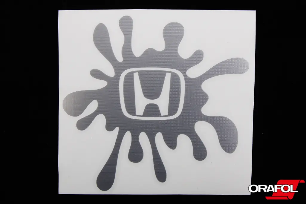 наклейка Пляма плотер срібл. Honda 12*11см