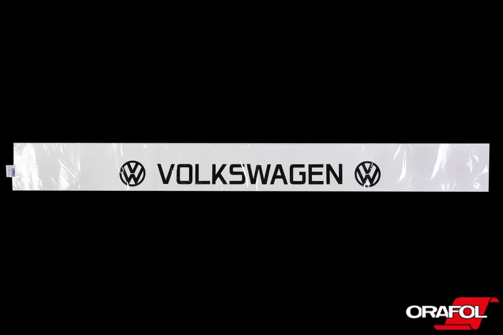 наклейка на лобове скло 20*200см Volkswagen біла 