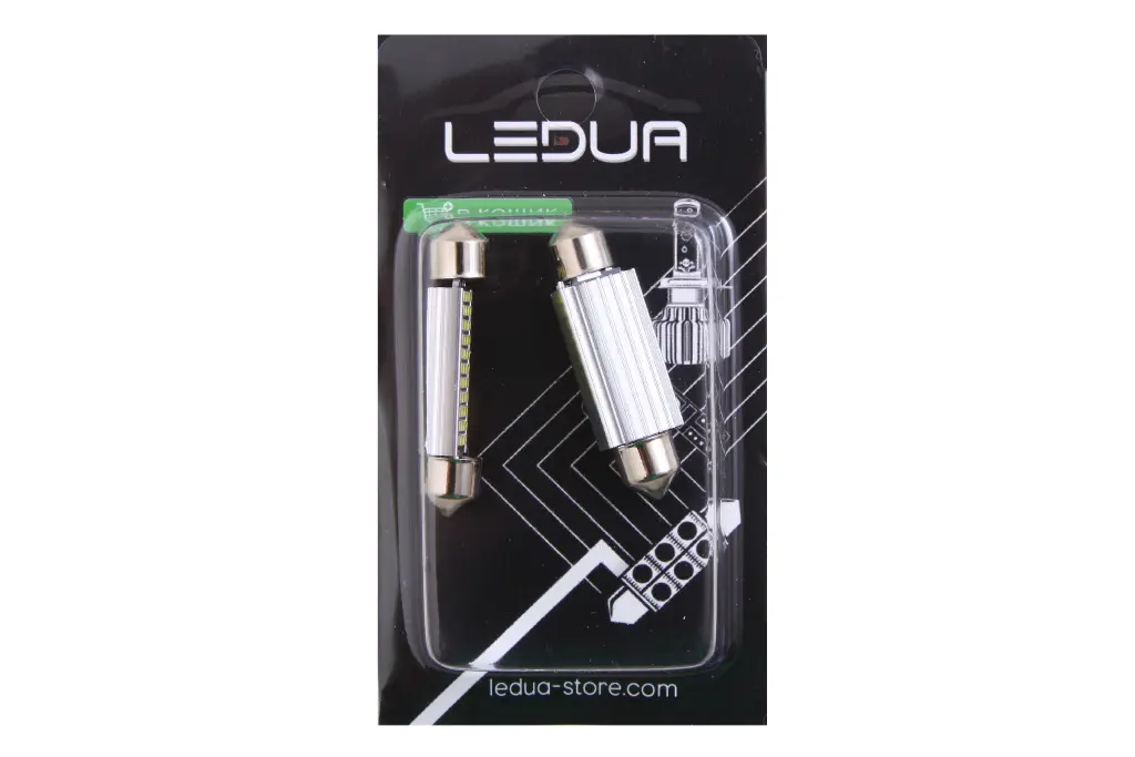лампа діодна 12В салону 41мм 33-SMD 4014 CAN з радіатором 