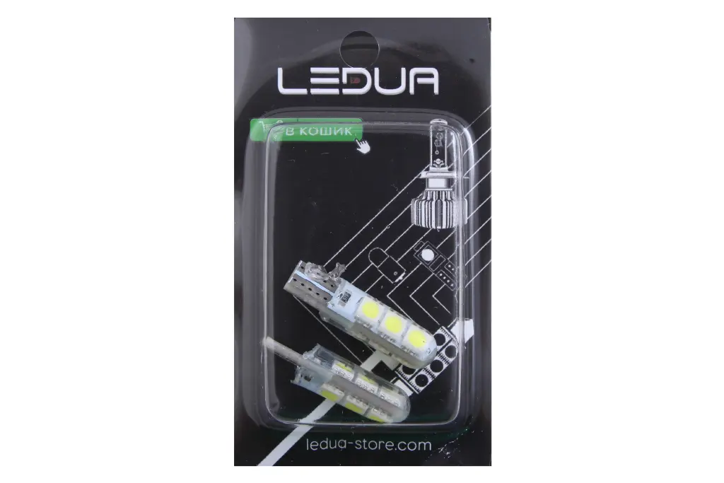 лампа діодна 24В безцок. T10 6-SMD 5050 силікон 
