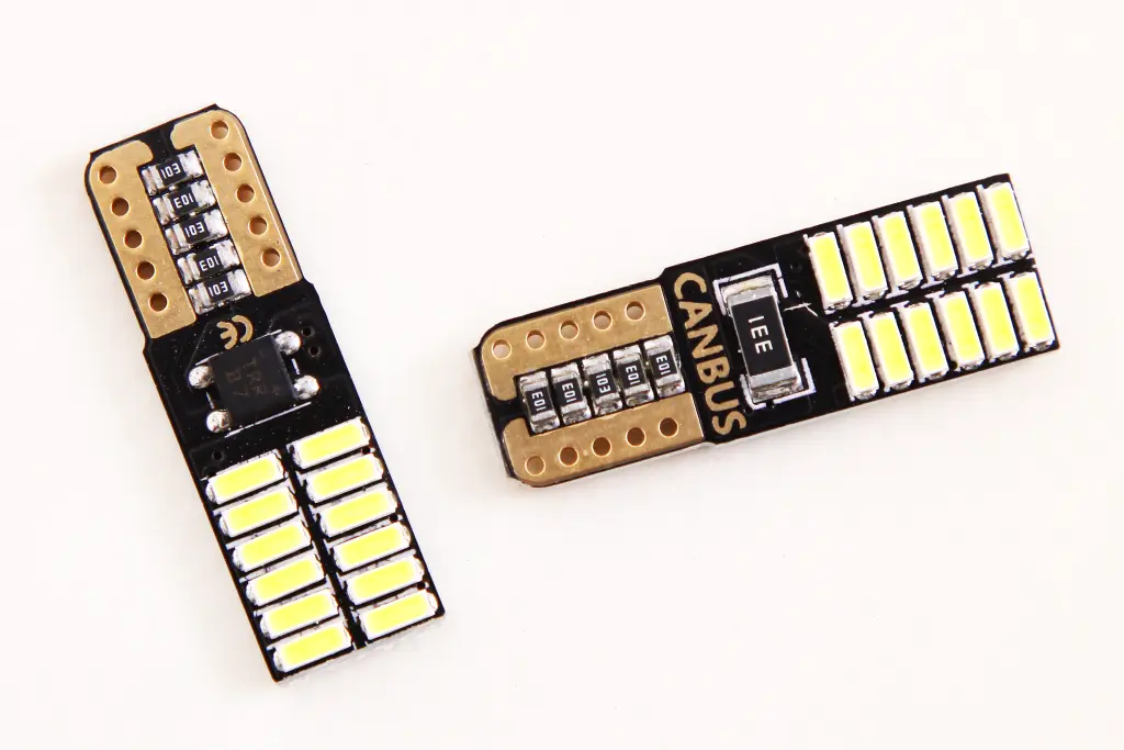 лампа діодна 24В безцок. T10 24-SMD 3014 CAN 