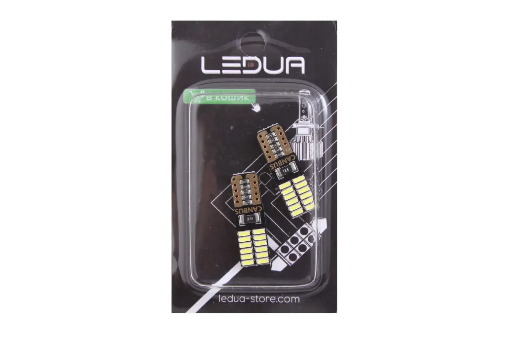 лампа діодна 24В безцок. T10 24-SMD 3014 CAN 