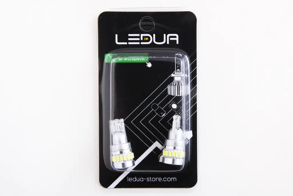лампа диодная 12В безцок. T10 18+1-SMD 4014/3030 стекло с линзой и радиатором 