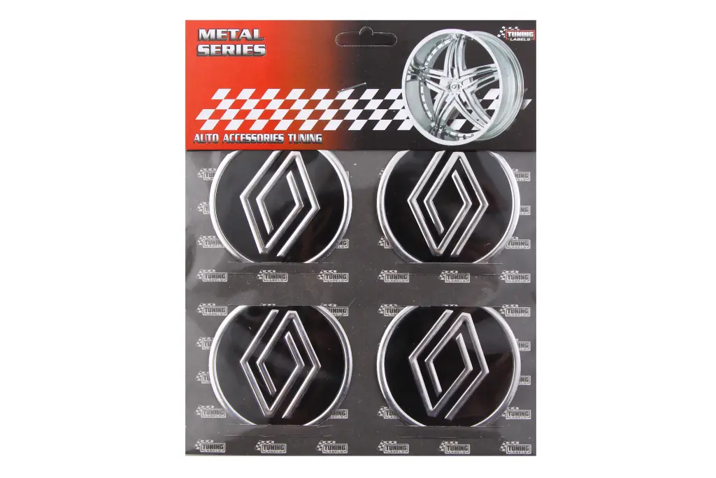 наклейка на ковпак 60мм Renault New (4 шт.)