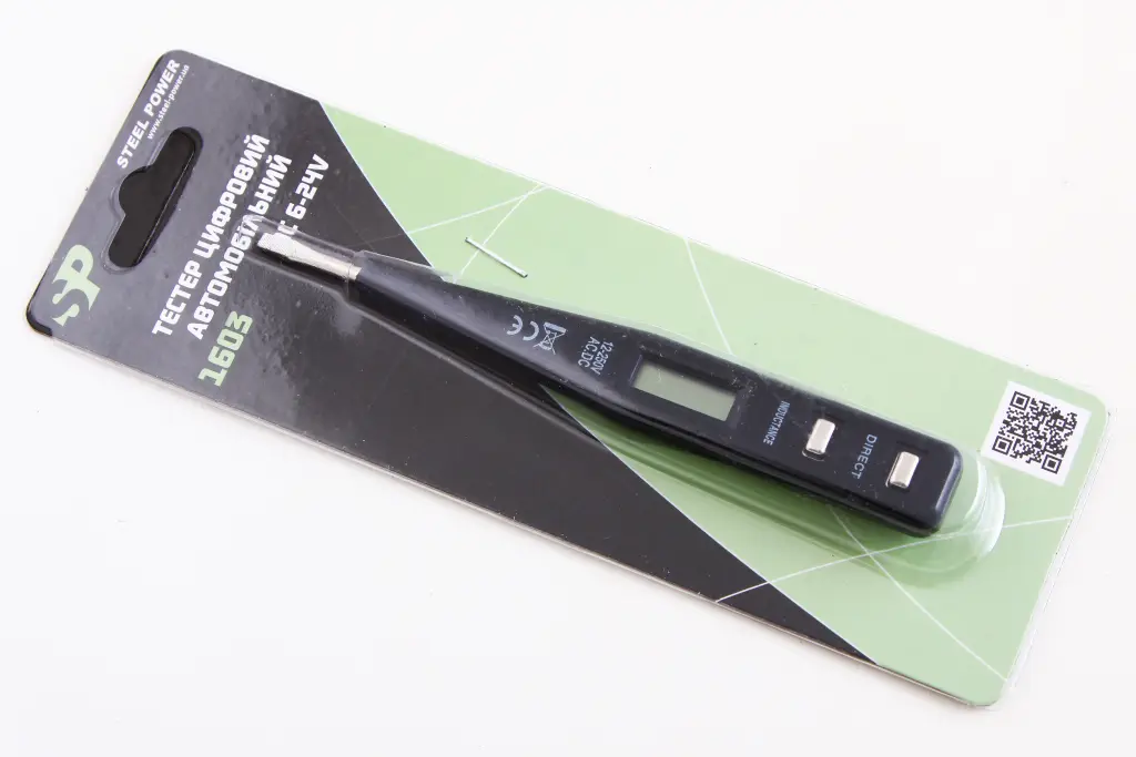 фазометр автомобильный пластм. цифровой 6-24В 