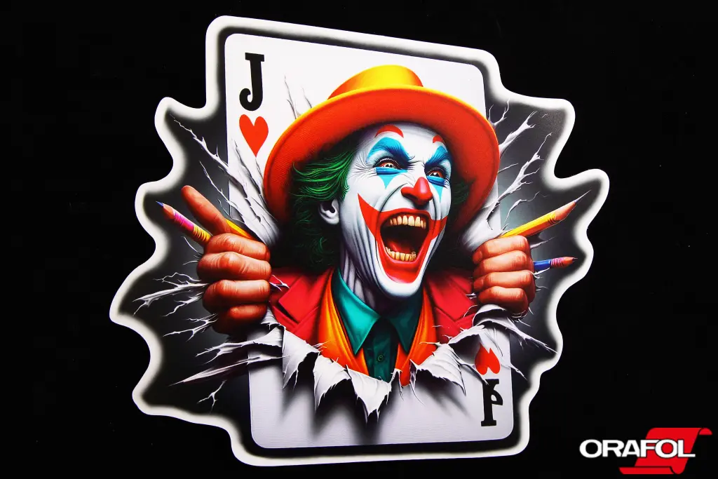 наклейка Joker игральная карта 15*15см