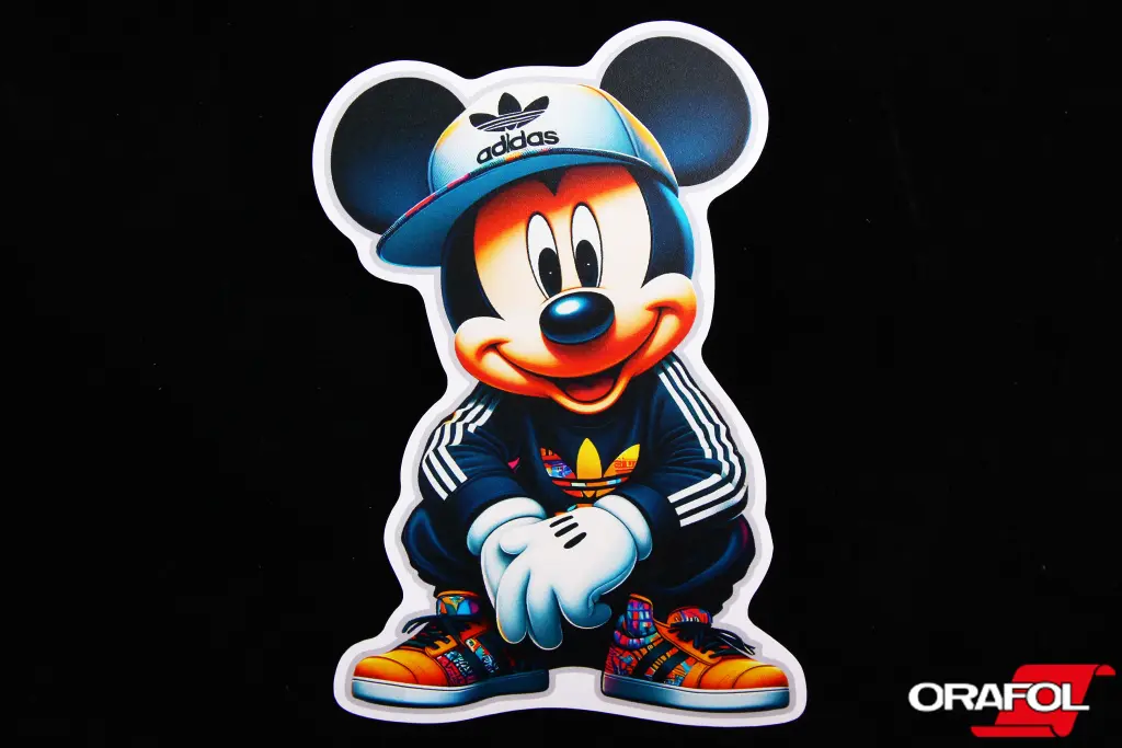 наклейка Mickey Mouse в спорт. костюме 13*9см