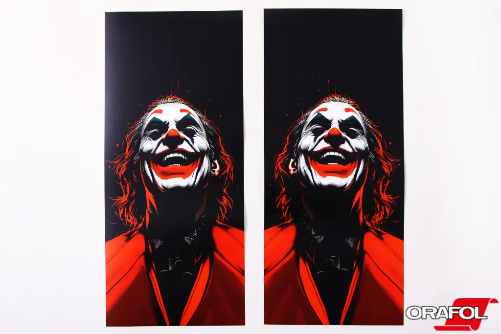 наклейка на стійки дверей Joker червоний 50*22см 