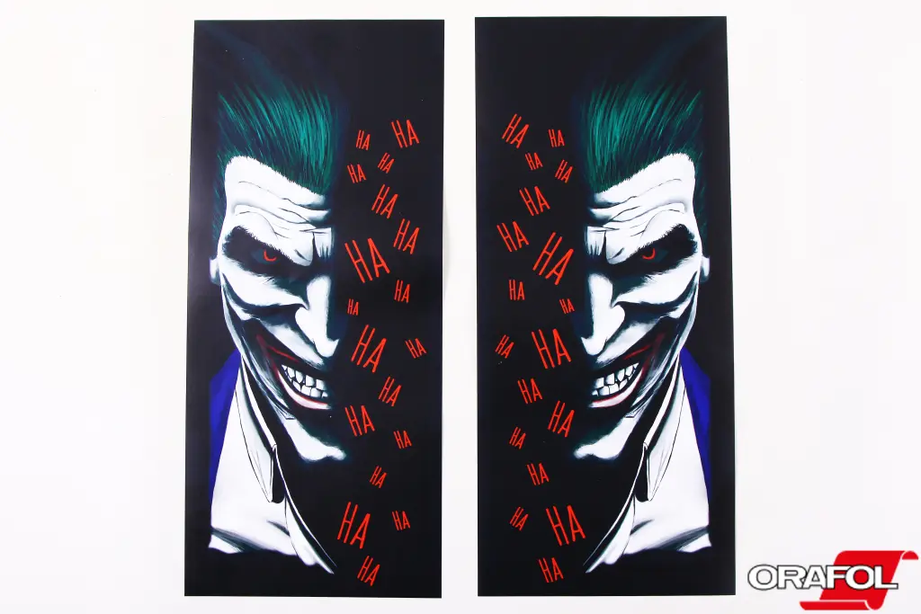 наклейка на стійки дверей Joker HA HA HA... 50*22см 