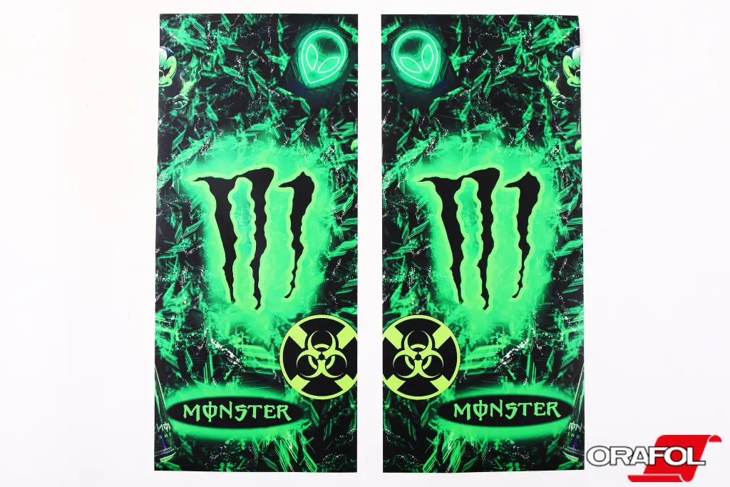 наклейка на стійки дверей Monster toxic 50*22см 